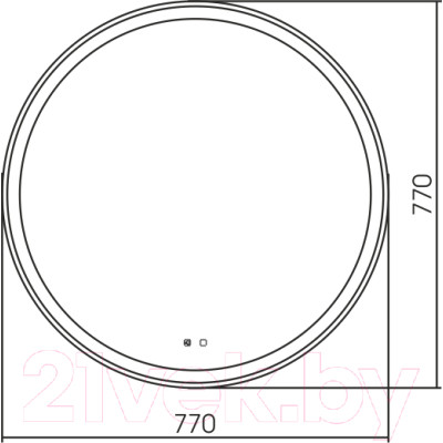 Зеркало Silver Mirrors Перла Voice D770 / LED-00002617