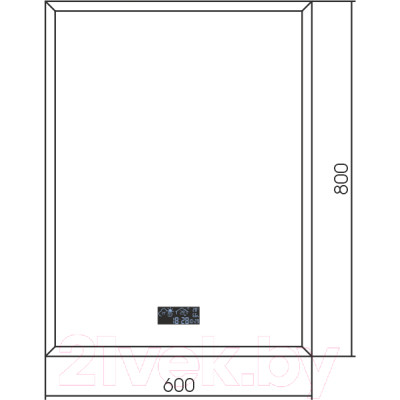 Зеркало Silver Mirrors Эдисон Метео 60x80 / LED-00002807