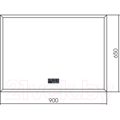 Зеркало Silver Mirrors Эдисон Метео 90x65 / LED-00002763