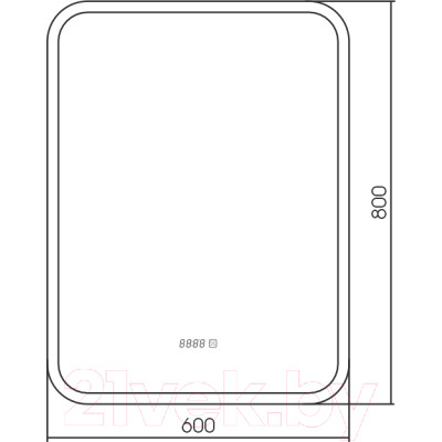 Зеркало Silver Mirrors Стив 60x80 / LED-00002828