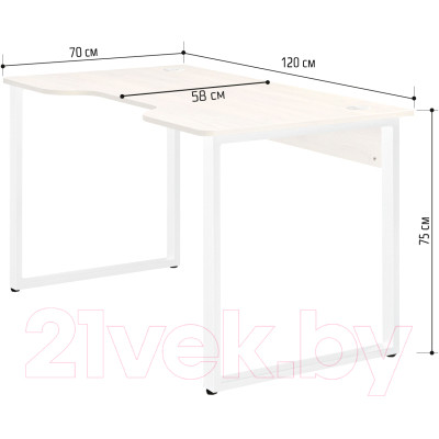 Геймерский стол Millwood Лофт Гонконг ДТ-3 120x70x75