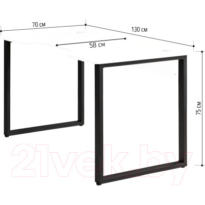 Геймерский стол Millwood Лофт Гонконг ДТ-3 130x70x75