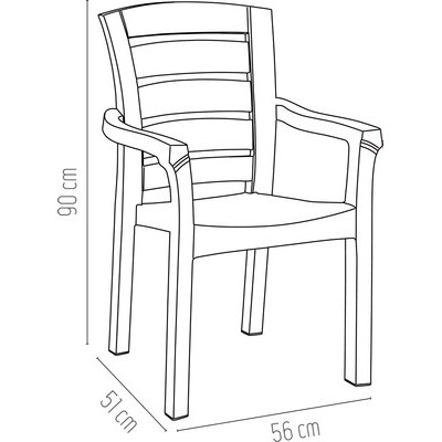 Стул пластиковый Holiday Eko / HK-510-BR