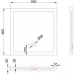 Душевой поддон Koba-SPA 80x80