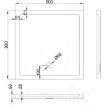 Душевой поддон Koba-SPA 90x90