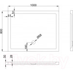 Душевой поддон Koba-SPA 100x80