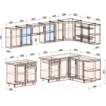 Кухонный гарнитур Интерлиния Тренд 1.7x3.1 правая