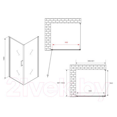 Душевой уголок Abber Sonnenstrand AG04060-S100