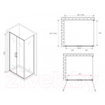 Душевой уголок Abber Sonnenstrand AG04100C-S100