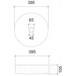 Умывальник Abber Glas AK2301DB