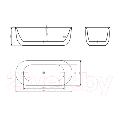 Ванна акриловая BelBagno BB706-1800-800