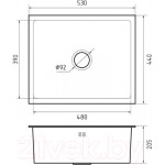 Мойка кухонная GranFest GF-6045