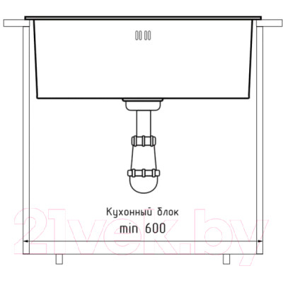 Мойка кухонная GranFest GF-6045