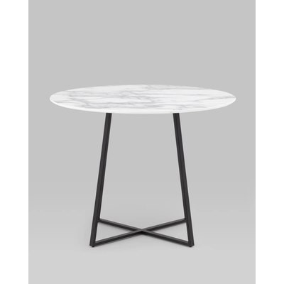 Обеденный стол Stool Group Дакота 100x100 / FDC8004 wh/marble