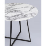 Обеденный стол Stool Group Дакота 100x100 / FDC8004 wh/marble