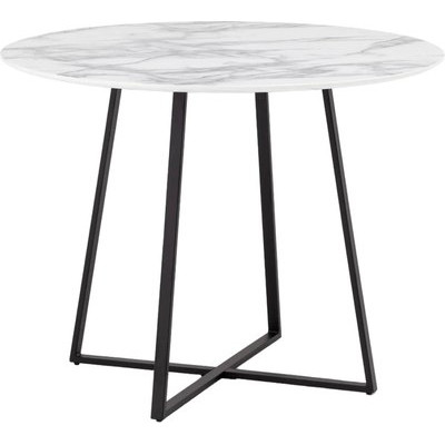 Обеденный стол Stool Group Дакота 100x100 / FDC8004 wh/marble