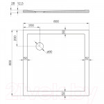 Душевой поддон Акватон Калифорния 80x80