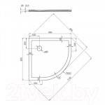 Душевой поддон Акватон Калифорния 80x80