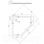 Душевой поддон Акватон Калифорния 90x90