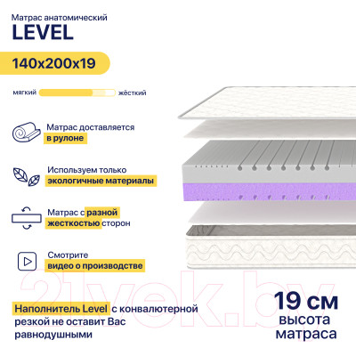 Матрас Luna Level 140x200