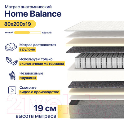 Матрас Luna Home Balance 80x200