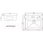 Мойка кухонная Arfeka Eco AR 60x50