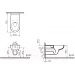 Унитаз подвесной VitrA Conforma / 5810B003-6234