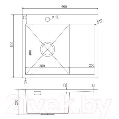 Мойка кухонная Mixline Pro 552924