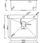 Мойка кухонная Roxen Simple 560220-60B