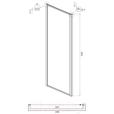 Душевой уголок Ambassador Forsa 110x110x200 / 17021217AB-110AB