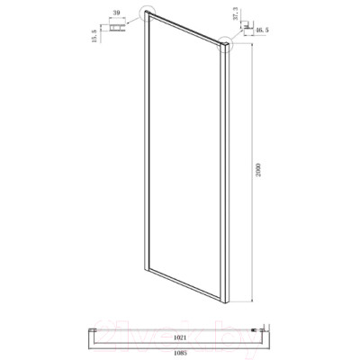 Душевой уголок Ambassador Forsa 110x110x200 / 17022217ABB-110ABB