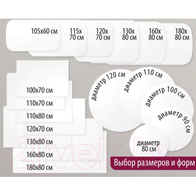 Столешница для стола Millwood ПФ 180x80x3.6