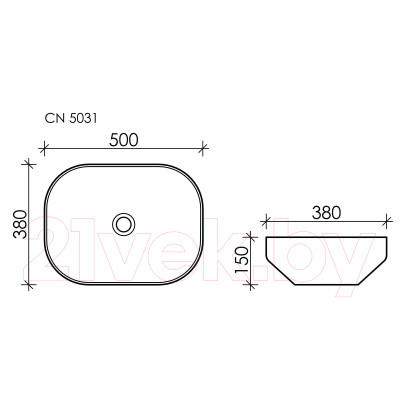 Умывальник Ceramica Nova Element CN5031