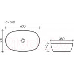 Умывальник Ceramica Nova Element CN5039