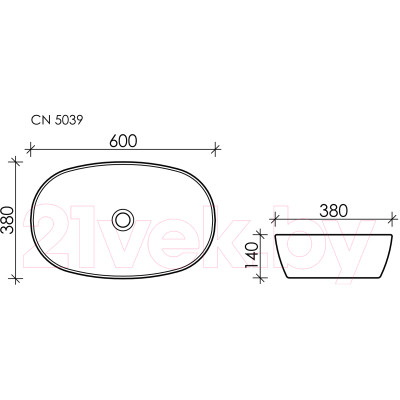 Умывальник Ceramica Nova Element CN5039