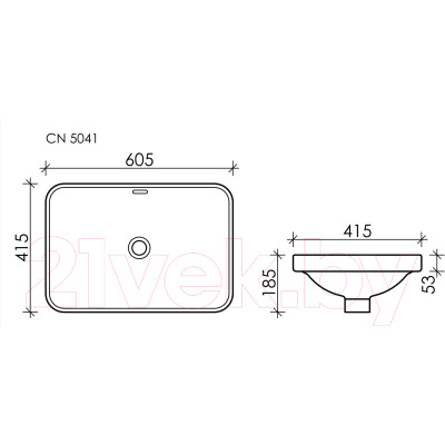 Умывальник Ceramica Nova Element CN5041