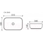 Умывальник Ceramica Nova Element CN5043