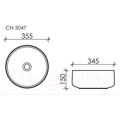 Умывальник Ceramica Nova Element CN5047