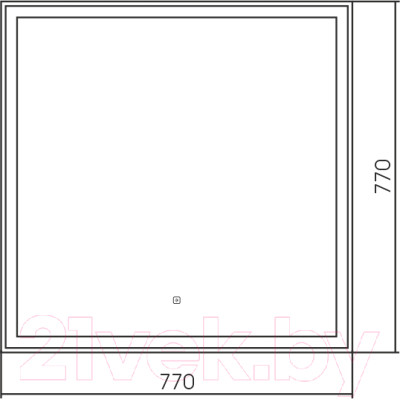 Зеркало Silver Mirrors Рига ТХ 77x77 / LED-00002895