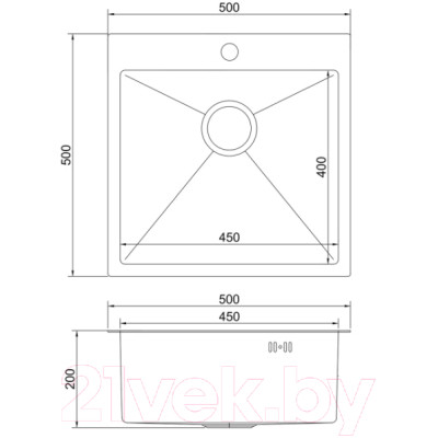 Мойка кухонная Mixline Pro 552931