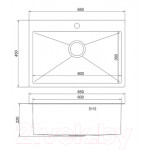 Мойка кухонная Mixline Pro 552936