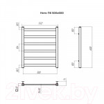 Полотенцесушитель водяной Terminus Ното П6 500x600