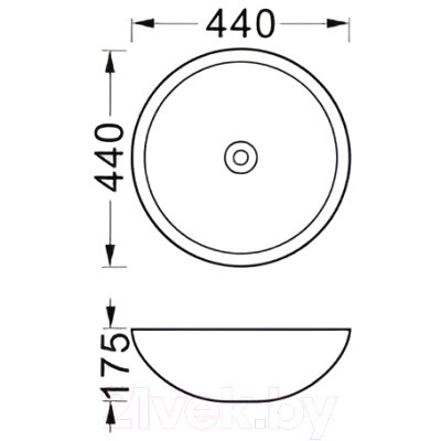 Умывальник Aquatek AQ5354-MB