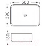 Умывальник Aquatek AQ5515-MB