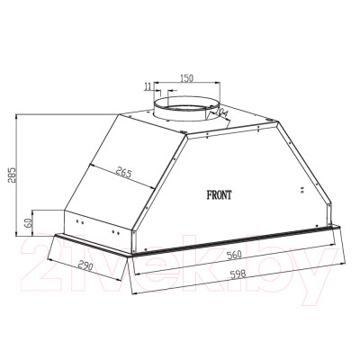 Вытяжка скрытая Schtoff HGT 60