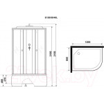 Душевая кабина Niagara Eco E120/80/40L/MT 120x80x215