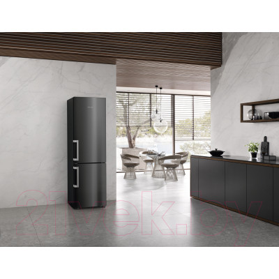 Холодильник с морозильником Miele KFN 4795 CD Black Steel / 38479533EU1