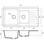 Мойка кухонная GranFest Practik GF-P980KL