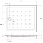 Душевой поддон BelBagno TRAY-BB-AH-120/100-15-W