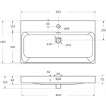 Умывальник BelBagno BB-8078-80